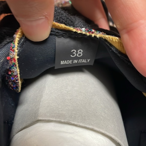 MAISON MARGIELA MM6 multi glitter platform sneakers IT38 US8 - Picture 10 of 11